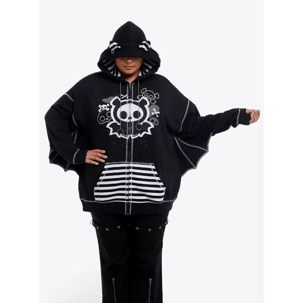 Skelanimals Diego Bat Wing Hoodie Plus Size XL, XXL, XXL